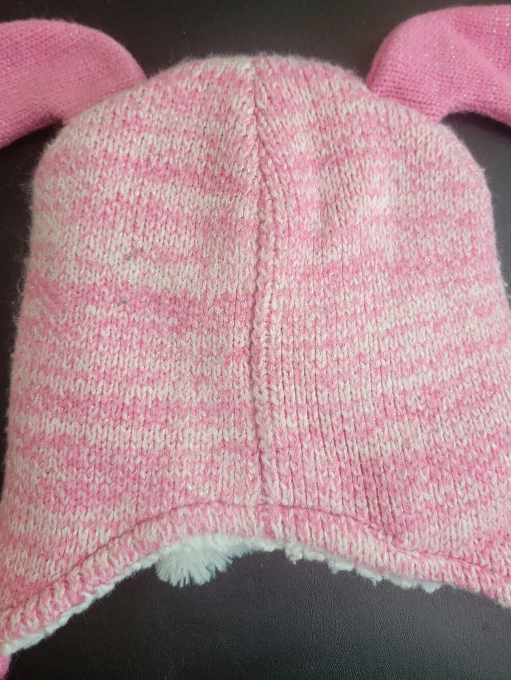 First Steps Plush Faux-Fur Pink 2t 3t 4t Puppy Pink Winter Hat Toddler Baby Kids